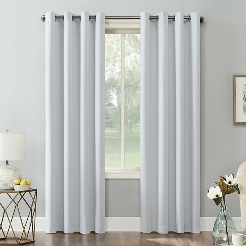 Sun Zero Saxon Grommet Curtain Panel- Single
